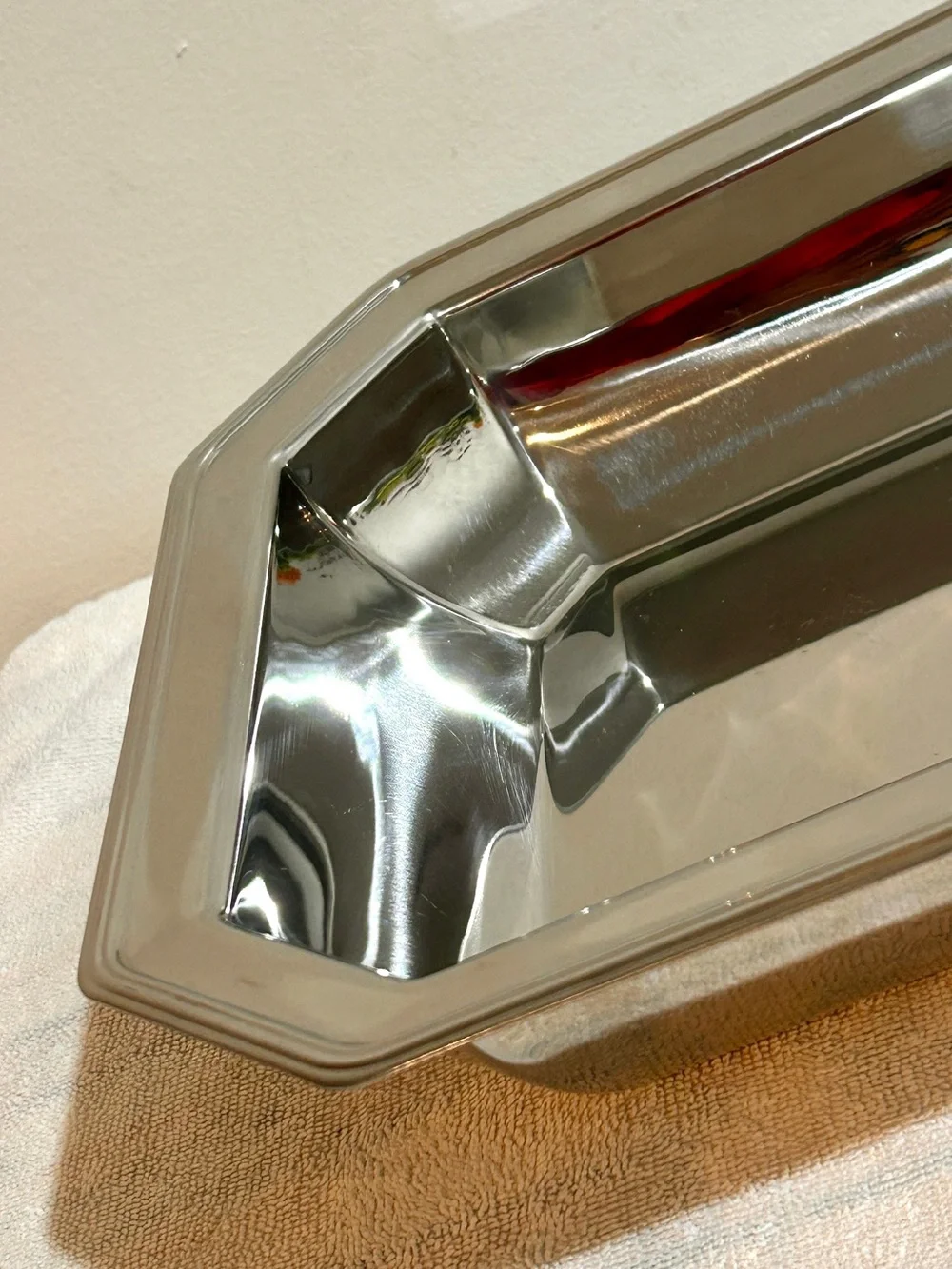 Vtg Sheffield Italy” 18/10 Stainless Steel Octagonal Serving Bowl Dish 10.5